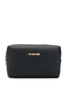 Love Moschino клатч с металлическим логотипом