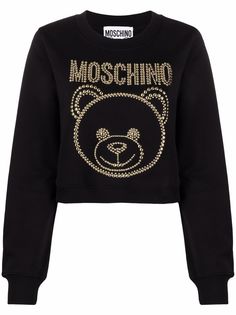 Moschino толстовка с декором Teddy Bear