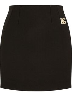 Dolce & Gabbana короткая юбка-карандаш с логотипом