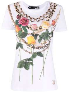 Love Moschino футболка с принтом
