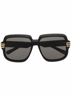 Gucci Eyewear солнцезащитные очки в массивной оправе с логотипом