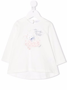 Monnalisa топ с графичным принтом