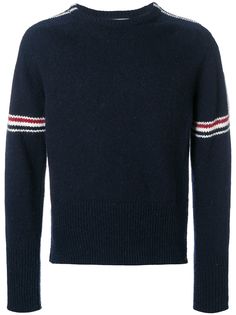 Thom Browne свитер с полосками на рукавах