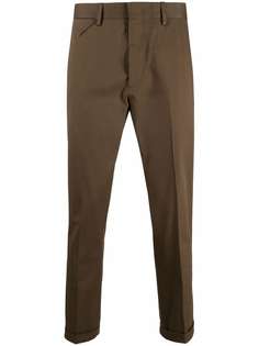 Low Brand узкие брюки строгого кроя