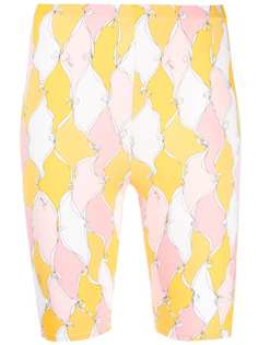 Emilio Pucci облегающие шорты с принтом Losanghe Baby