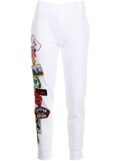 Dsquared2 спортивные брюки с нашивками