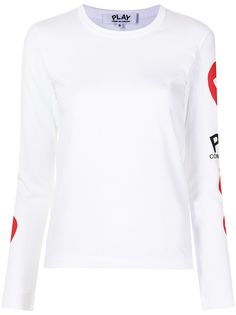 Comme Des Garçons Play футболка с длинными рукавами и логотипом