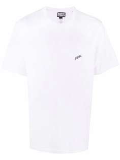 Diesel футболка с вышитым логотипом