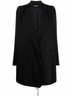 Ann Demeulemeester двубортное пальто строгого кроя