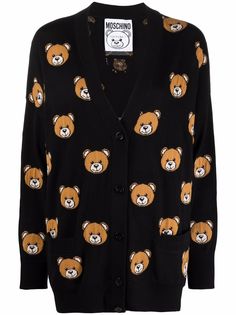 Moschino кардиган вязки интарсия