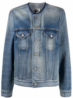 Maison Margiela джинсовая куртка без воротника