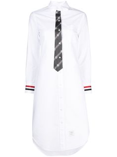 Thom Browne платье-рубашка на пуговицах с поясом