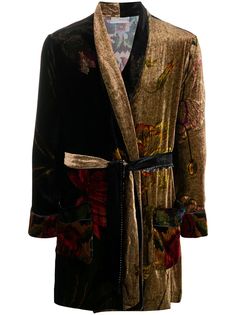 Pierre-Louis Mascia жаккардовый халат с цветочным узором