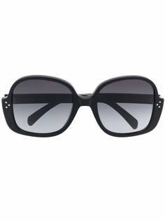 Celine Eyewear солнцезащитные очки в овальной оправе с логотипом