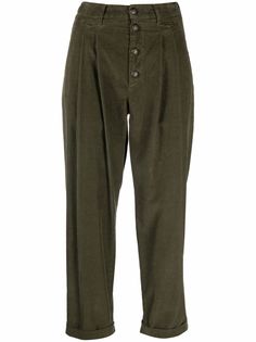 Dondup укороченные вельветовые брюки с завышенной талией