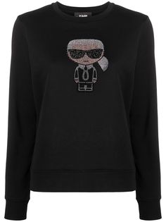Karl Lagerfeld толстовка с кристаллами