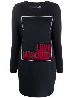 Love Moschino платье-свитер с логотипом