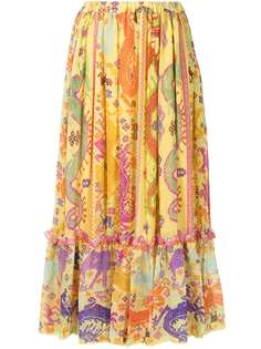 Etro юбка с цветочным принтом
