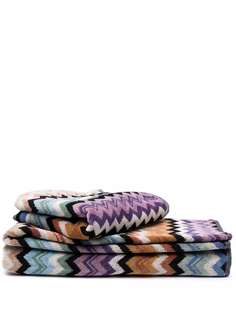 Missoni Home набор Giacomo из двух полотенец с узором зигзаг