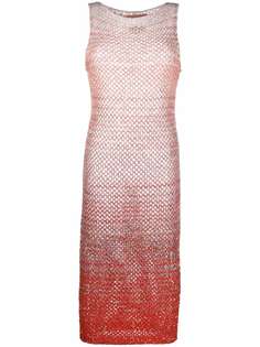 Missoni трикотажное платье в горизонтальную полоску