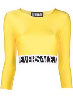 Versace Jeans Couture укороченный топ с логотипом