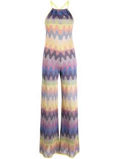 M Missoni расклешенный комбинезон с узором зигзаг