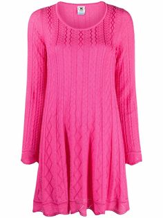 M Missoni трикотажное платье с узором шеврон