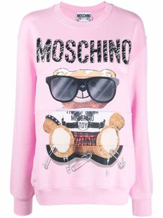 Moschino толстовка Teddy Bear с логотипом