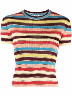 M Missoni полосатый топ в рубчик
