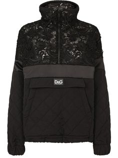 Dolce & Gabbana джемпер с кружевной вставкой