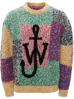 JW Anderson ANCHOR PATCHWORK CREWNECK JUMPER