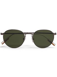 Ermenegildo Zegna солнцезащитные очки Leggerissimo в круглой оправе