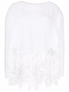 Ermanno Scervino кашемировый джемпер с вышивкой