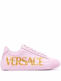 Versace кроссовки с логотипом