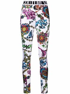 Versace Jeans Couture легинсы с узором Baroque