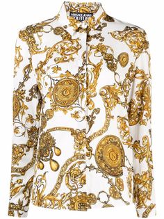 Versace Jeans Couture рубашка с узором Baroque