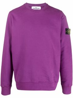 Stone Island толстовка с нашивкой-логотипом
