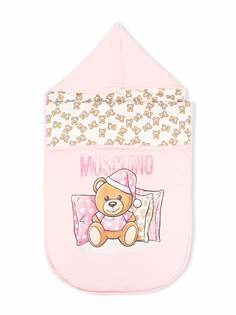 Moschino Kids конверт Teddy Bear с логотипом
