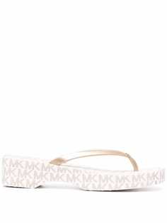 Michael Michael Kors шлепанцы Lilo с монограммой