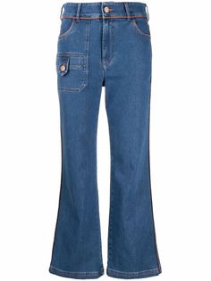 See by Chloé джинсы bootcut с завышенной талией