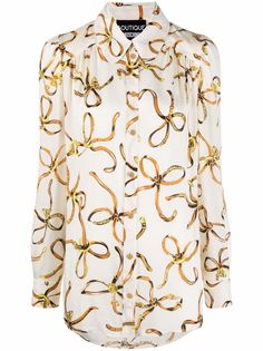 Boutique Moschino рубашка с графичным принтом