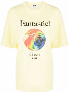 MSGM футболка с графичным принтом