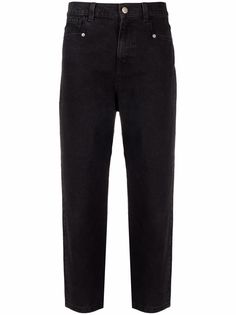 TWINSET укороченные джинсы прямого кроя