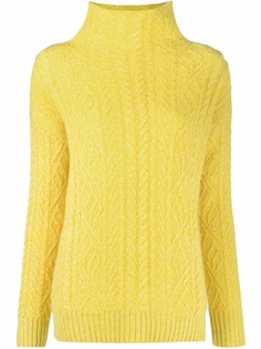 Ermanno Scervino кашемировая водолазка фактурной вязки
