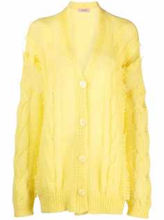 TWINSET кардиган рыхлой вязки с V-образным вырезом