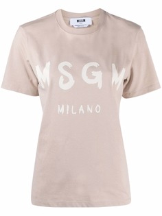 MSGM футболка с логотипом