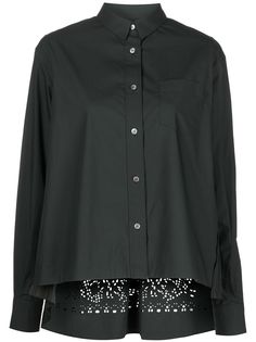 Sacai блузка с вырезами