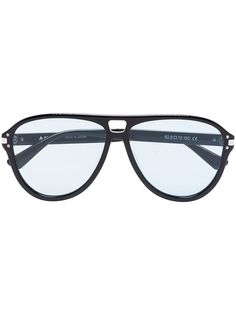 AMIRI AMIRI ACETATE AVIATOR SUNG BLU BLK