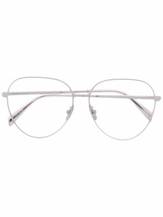 Celine Eyewear очки в круглой оправе с тисненым логотипом