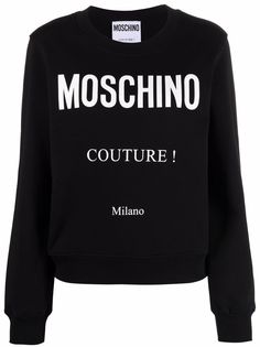 Moschino толстовка с логотипом Couture